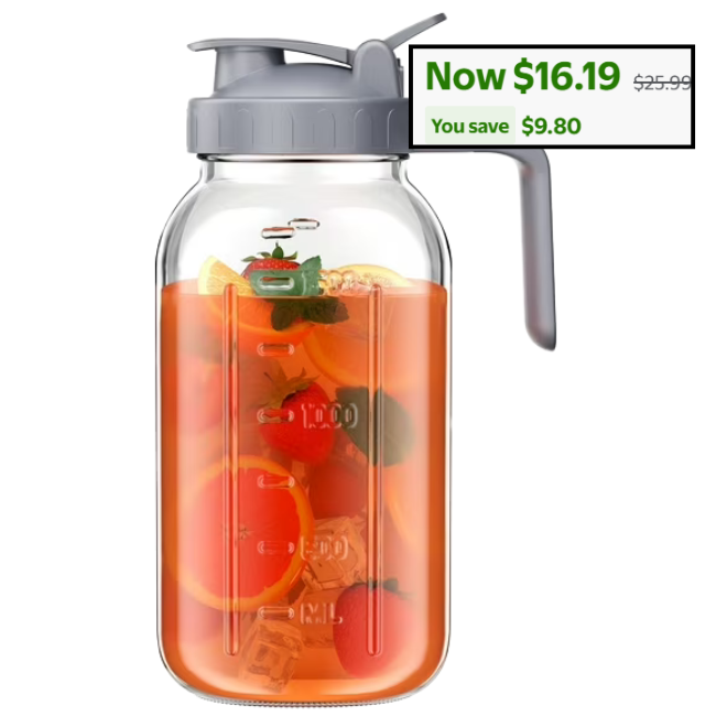 Glass Pitcher Deal: Save $9.80 at Walmart