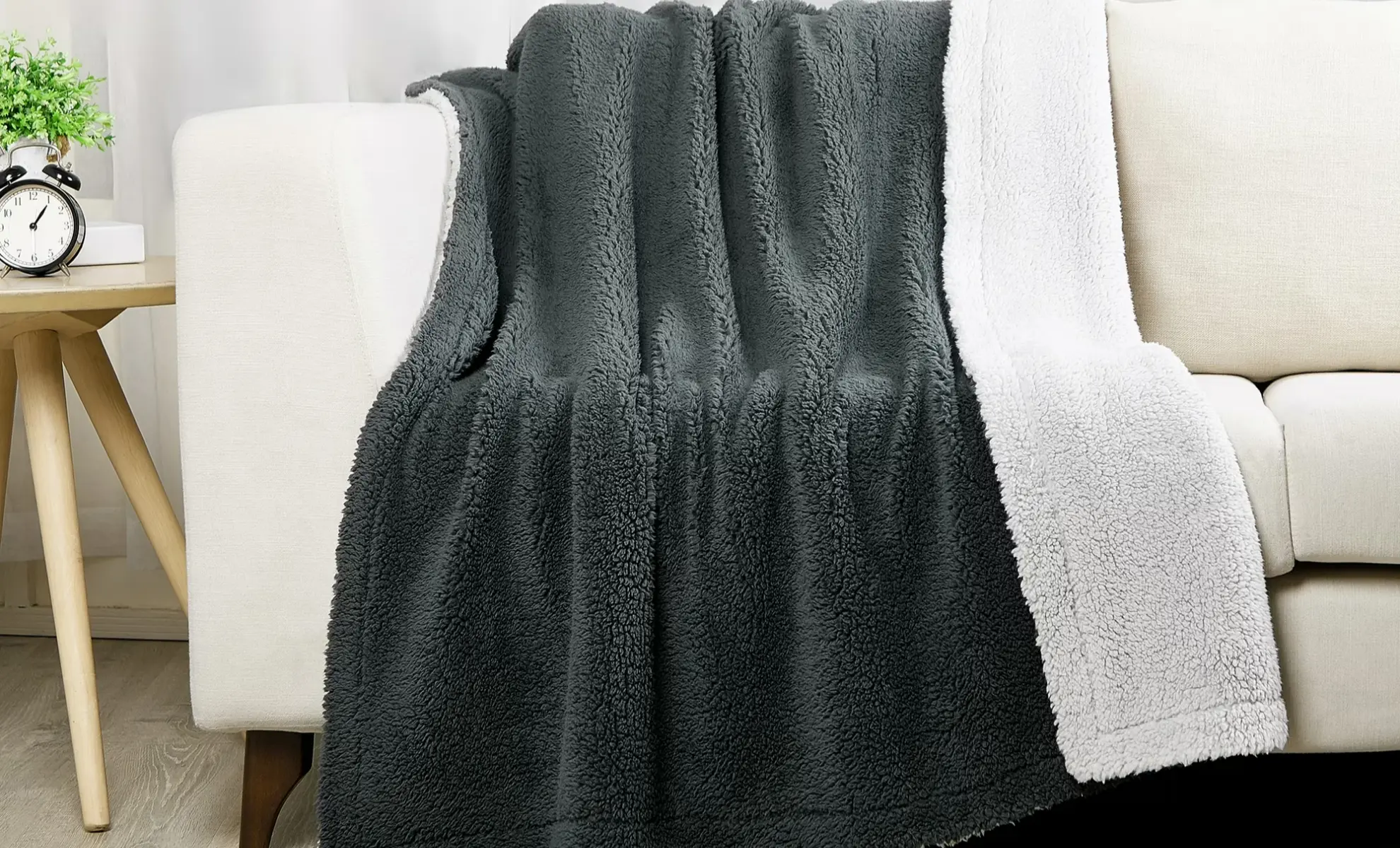 Sherpa Reversible Throw Blanket Deal at Walmart: $6.97