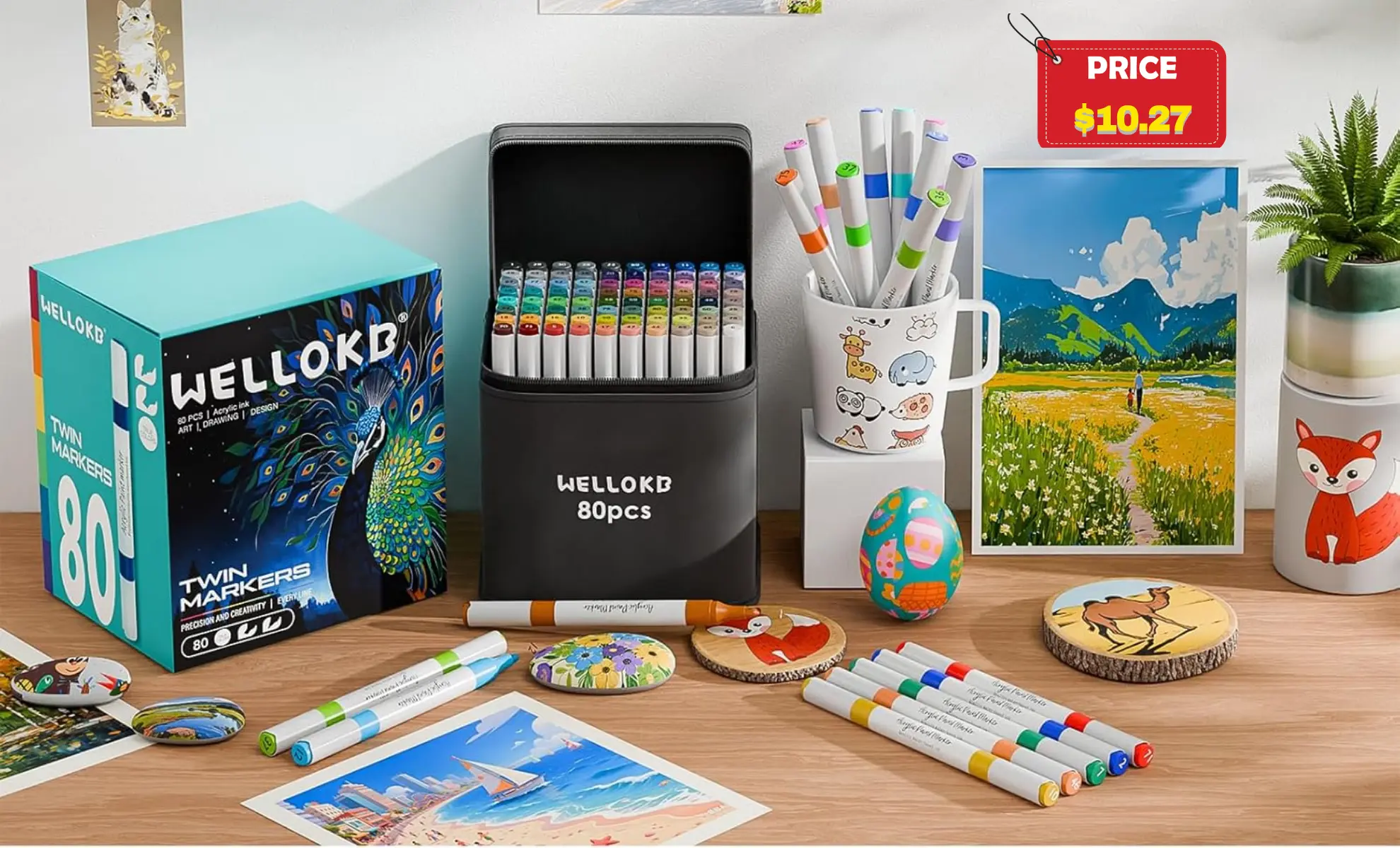 Alcohol Markers 80-Count Promo: 80-Count Alcohol Markers Deal