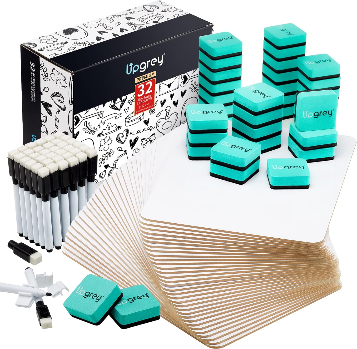 Dry Erase Lapboards 32 Pack, Double-Sided Small White Board  deal at Amazon