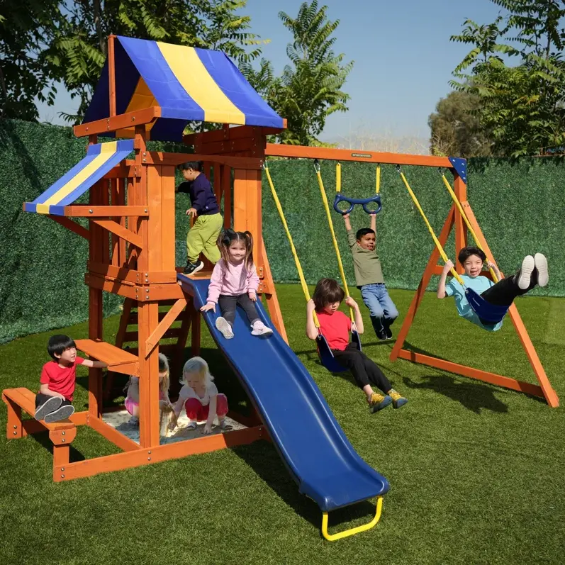 Sportspower Sunnyslope Wooden Swing Set Deal at Wayfair: Save $769