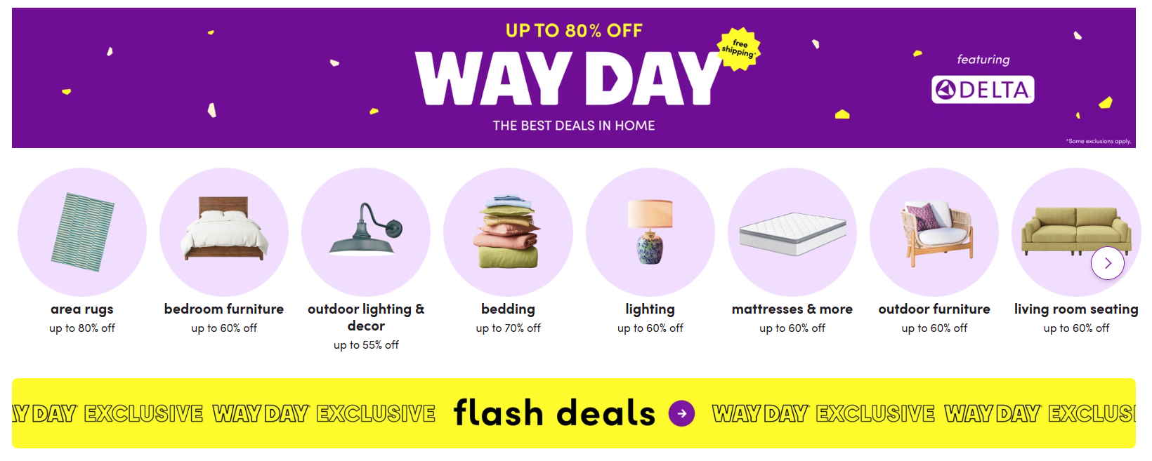Way Day Sale Up to 80% Off at Wayfair