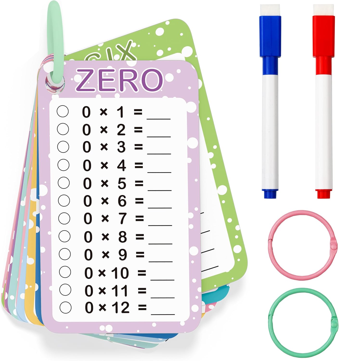 $3.xx Slapaflife Multiplication Flash Cards 0–12 for Kids – Times Table Learning