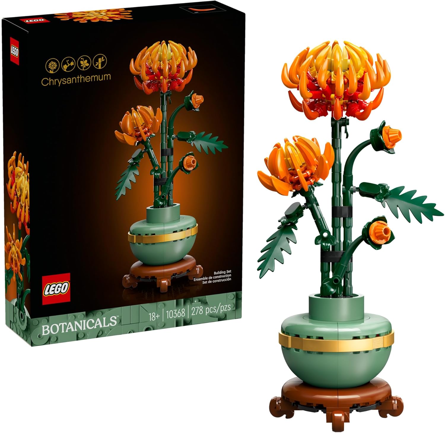 $23.xx LEGO Botanicals Chrysanthemum Building Set for Adults at A