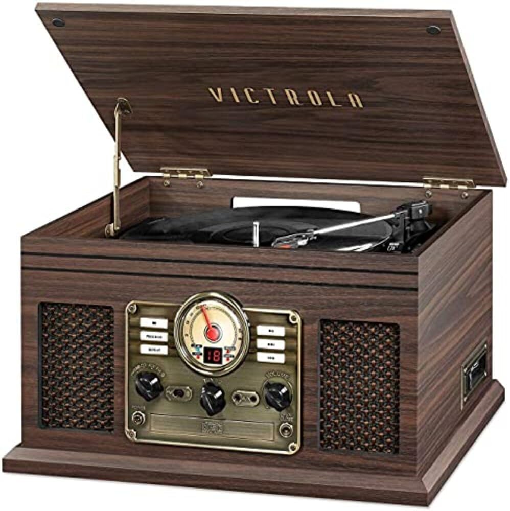 $80.xx Reg $199 Victrola Quincy 6 in 1 Bluetooth Record Play deal at Amazon