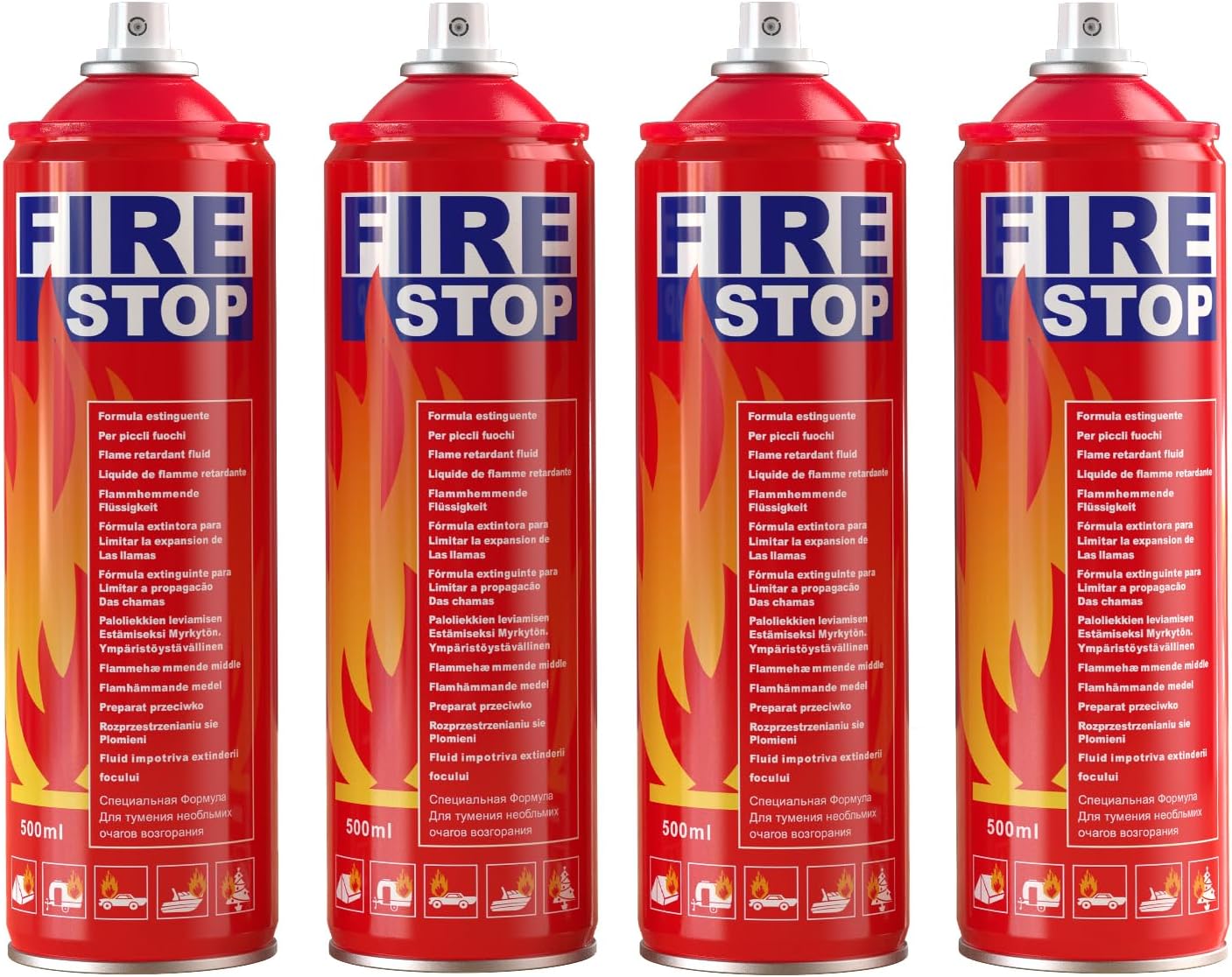 AmzBoom Fire Extinguisher 4-Pack with Mount Brackets?Portabl deal at Amazon