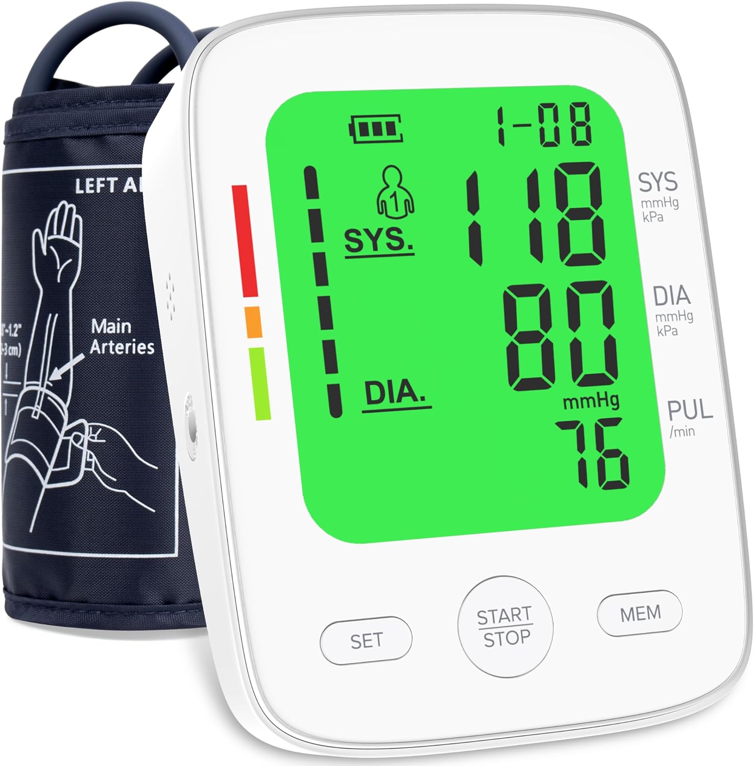 Blood Pressure Monitor for Home Use, Automatic Upper Arm Blood Pr