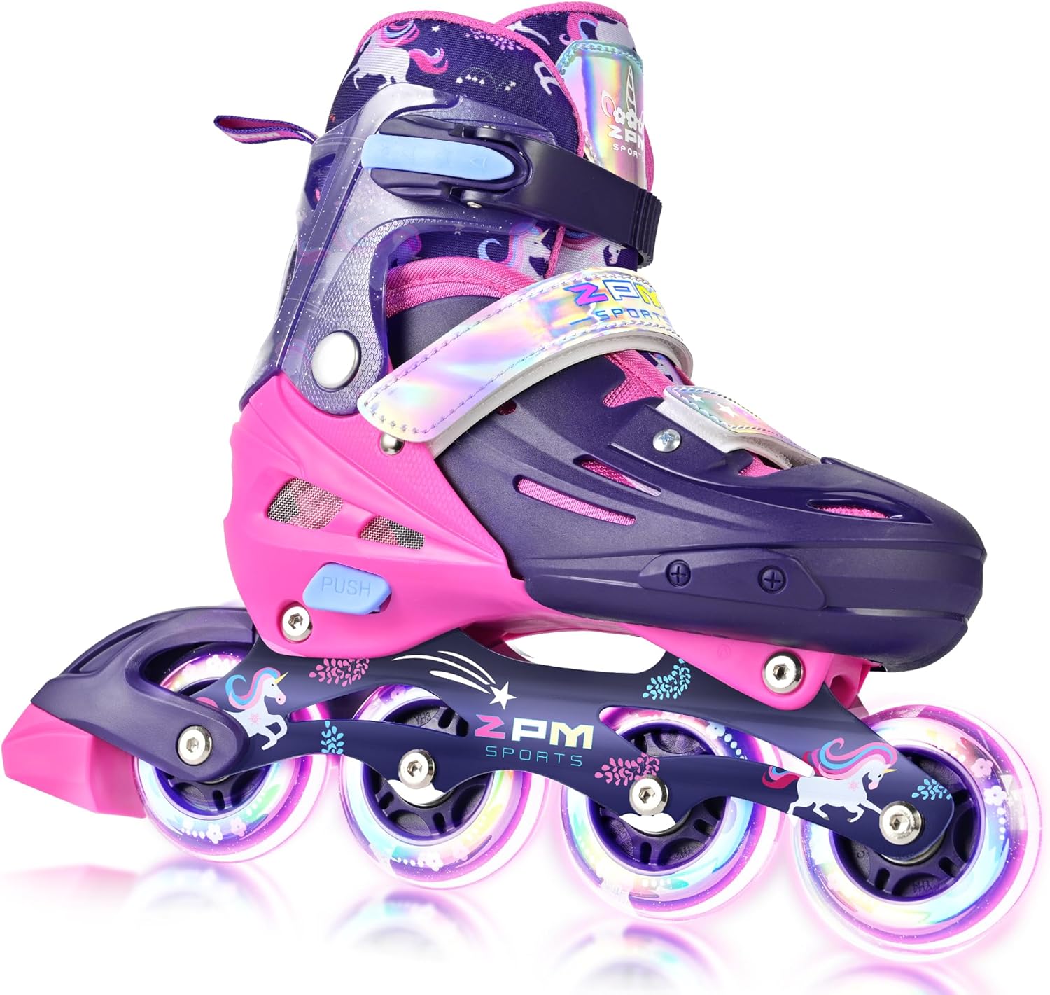2PM SPORTS Kids Inline Skates Girls Ages 4-8 8-12 6-12 5-8 1 deal at Amazon