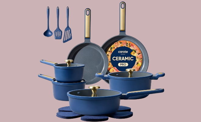 Carote 18-Piece Cookware Set Deal at Walmart: Save $10