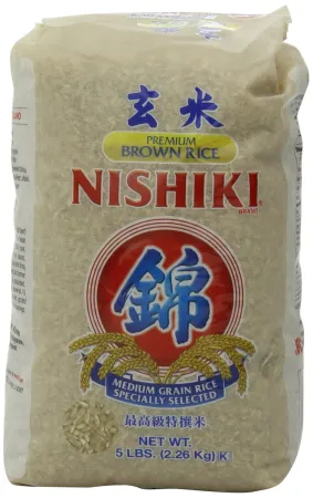 5lb Nishiki Premium Brown Rice $5.92 at Amazon