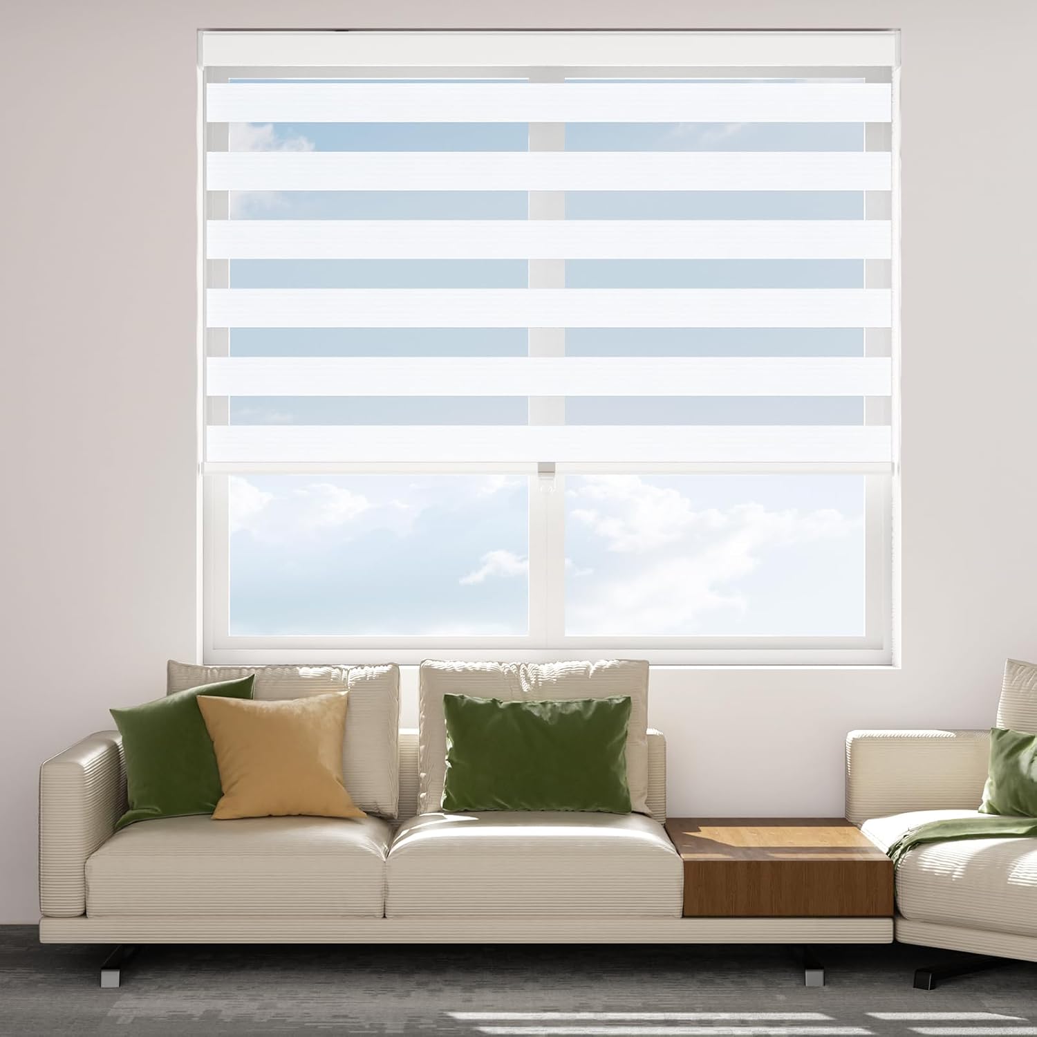 Astomi Zebra Roller Window Shades – Pull Down Roller Shades with