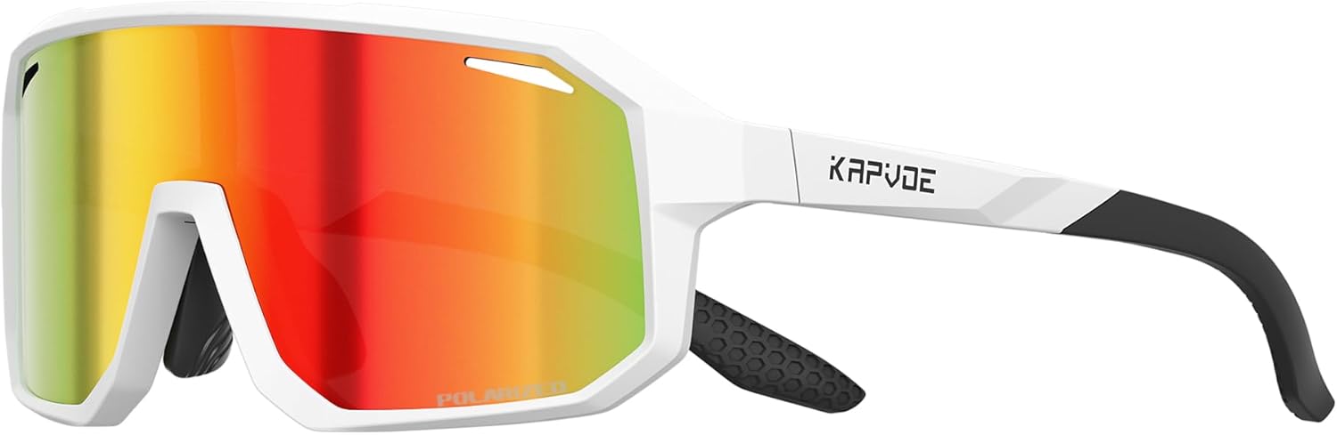 KAPVOE Kids Baseball Sunglasses Polarized for Boys Girls 6-14, Yo