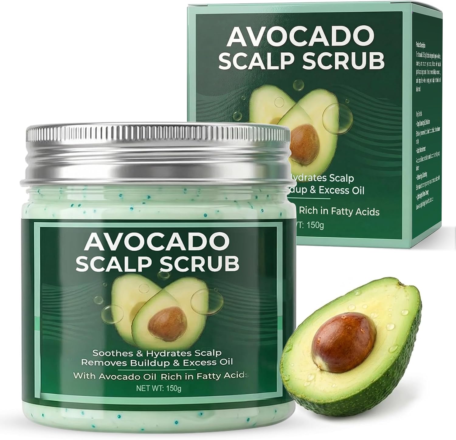 Avocado Oil Scalp Scrub – Deep Exfoliating Care for Dry, Itchy &
