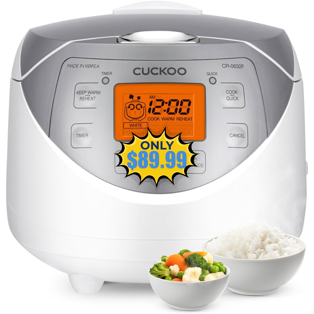 CUCKOO Micom Rice Cooker 6 Cup Deal: Save 40%