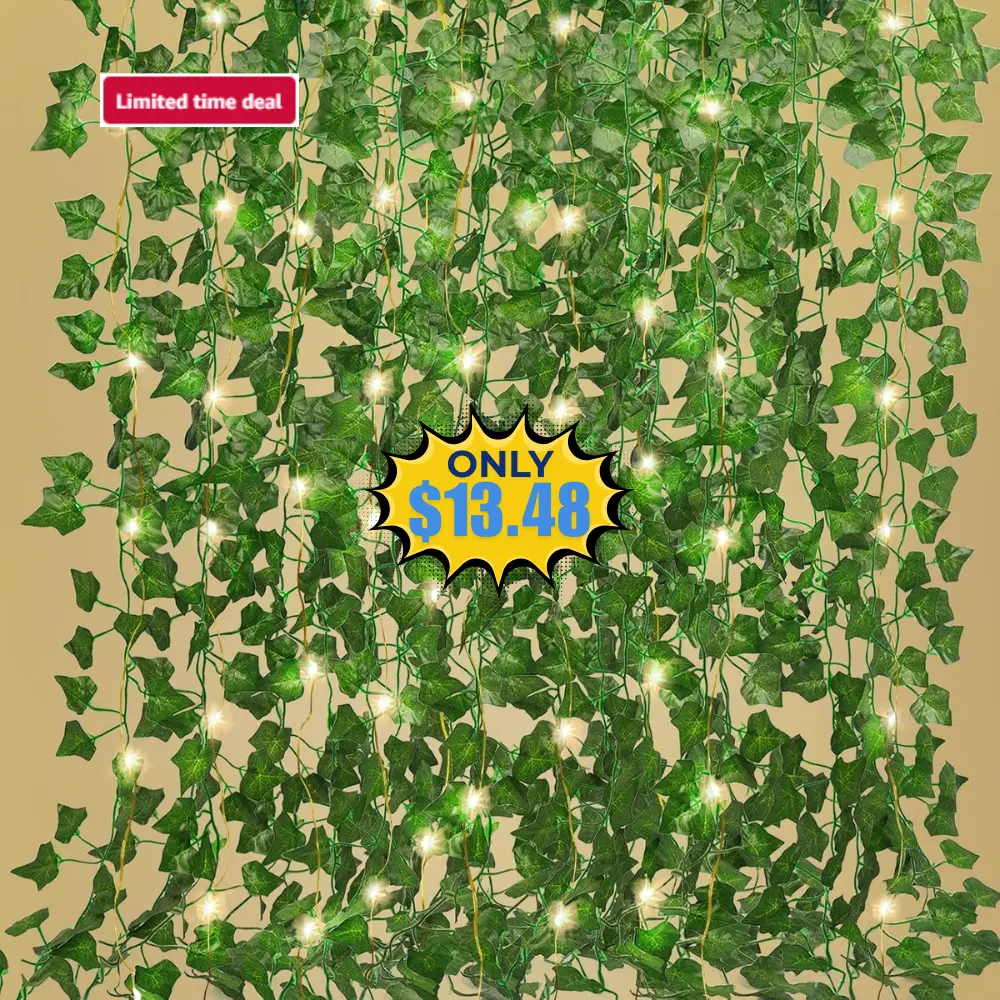 12 Pack 86 FT Artificial Plant with Light Deal: Save 55%