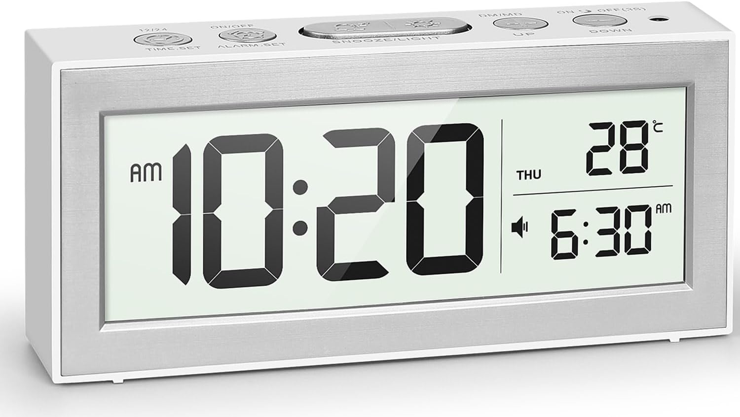 Zonopy Digital Alarm Clock with LED Display, Alarm Clock Bed deal at Amazon
