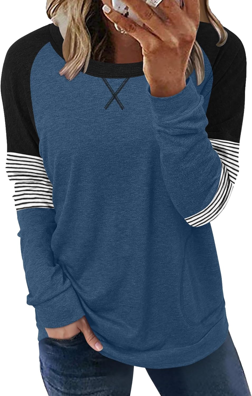 onlypuff Womens Top Loose Fitting Tunic Tops Fall Fashion Top Clo