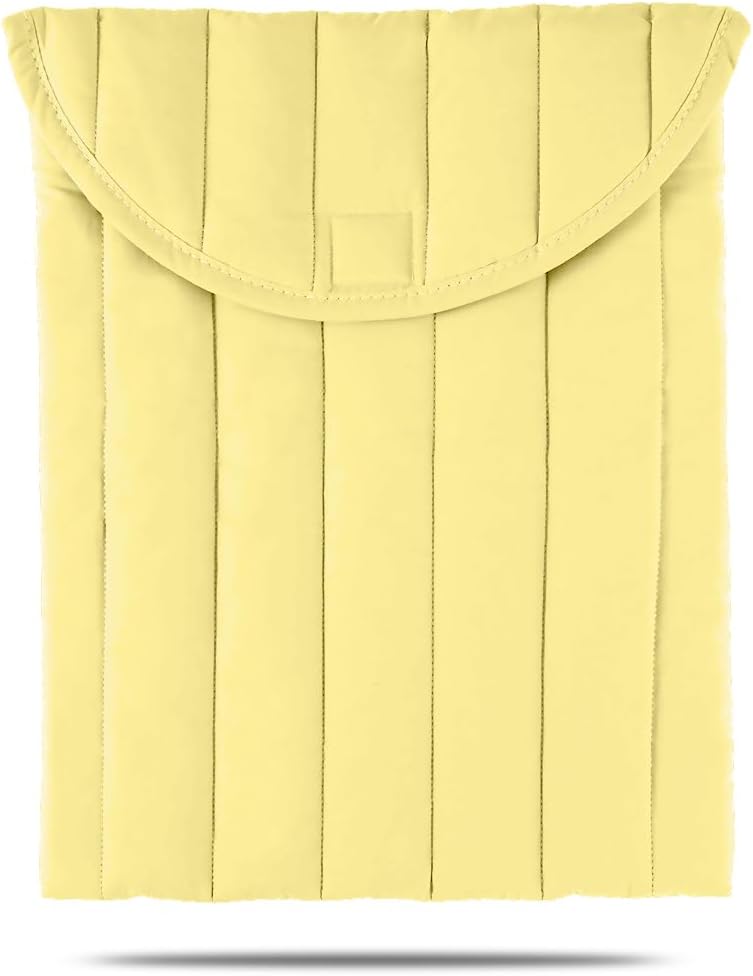 Puffy Laptop Sleeve 11-12 Inch Yellow, Protective Carrying C deal at Amazon