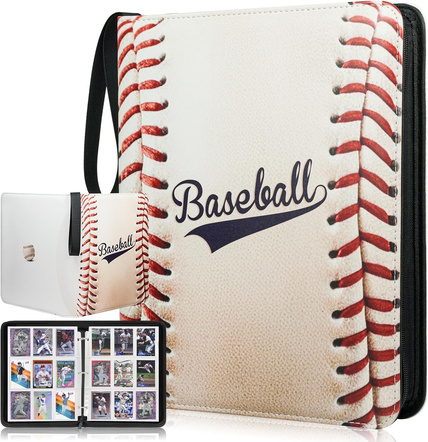 1080 Pockets Baseball Card Binder 9 Pocket, Trading Card Binder W