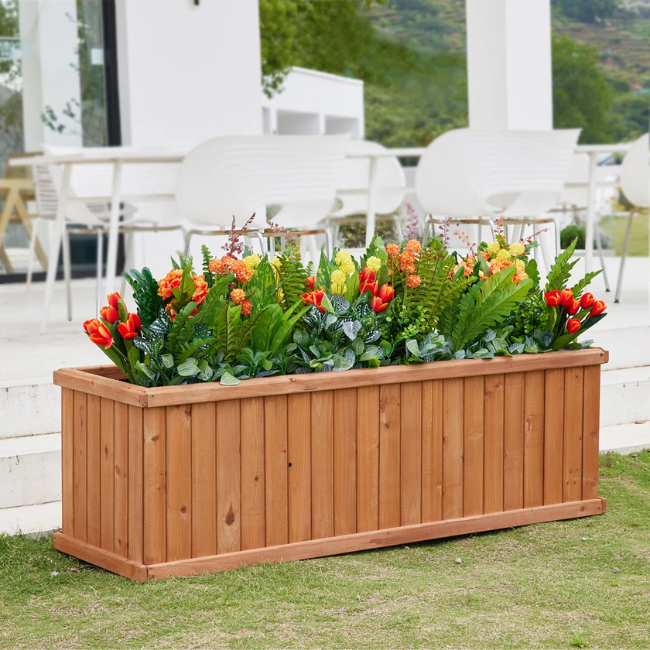 Outdoor Wood Planter Box Deal: Save $65.01 at Wayfair