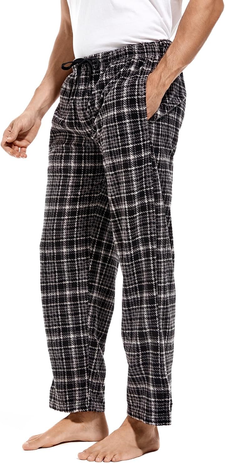 DG Hill Mens Flannel Pajama Pants - Mens PJ Bottoms Fleece P deal at Amazon