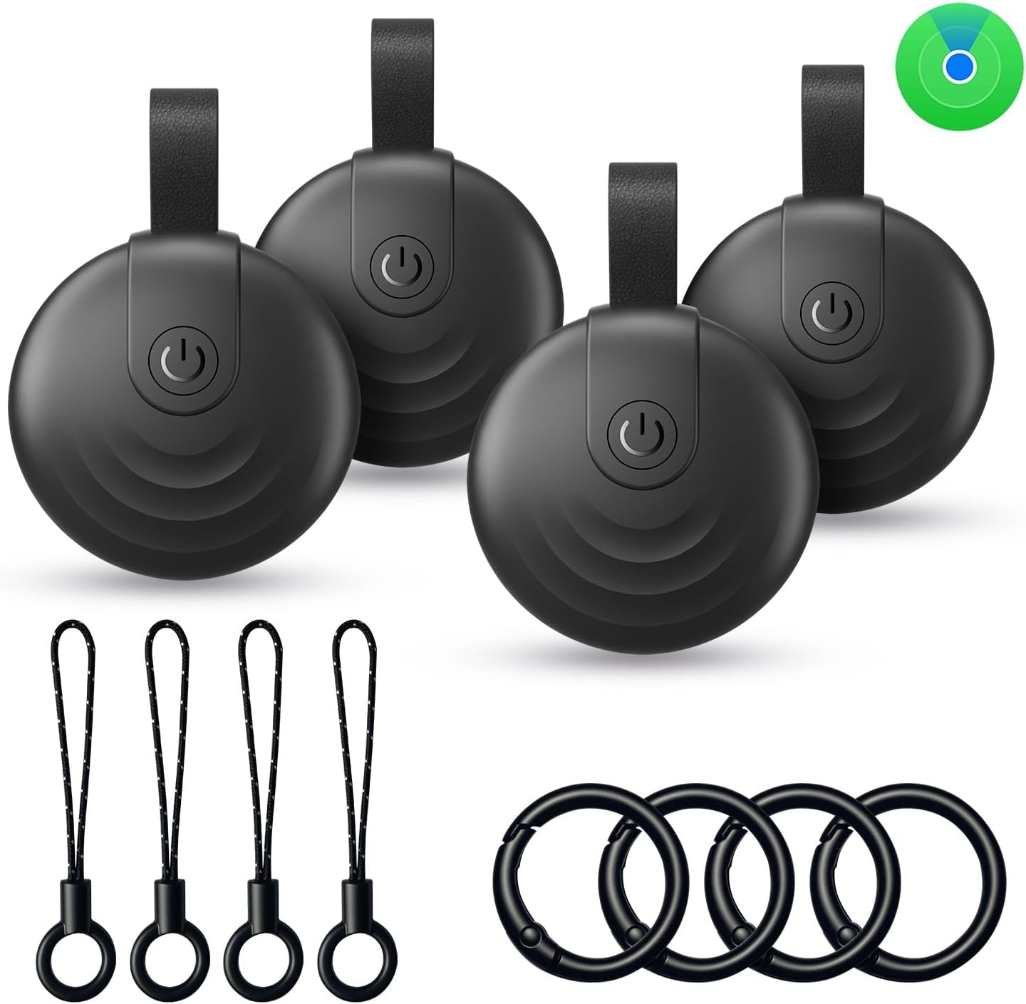 OAQQIIW Air Tracker Tags (iOS Only) 4 Pack: Bluetooth Item Finder