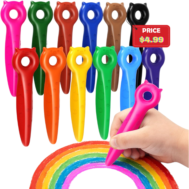 Triangle Jumbo Crayons for Toddlers Deal: Save 50%