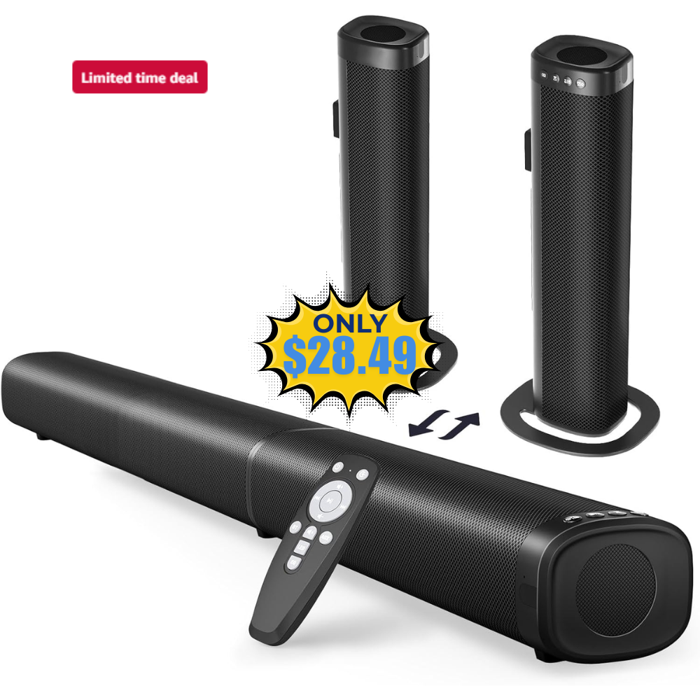 2-in-1 Detachable Home Soundbar Deal: Save 43%