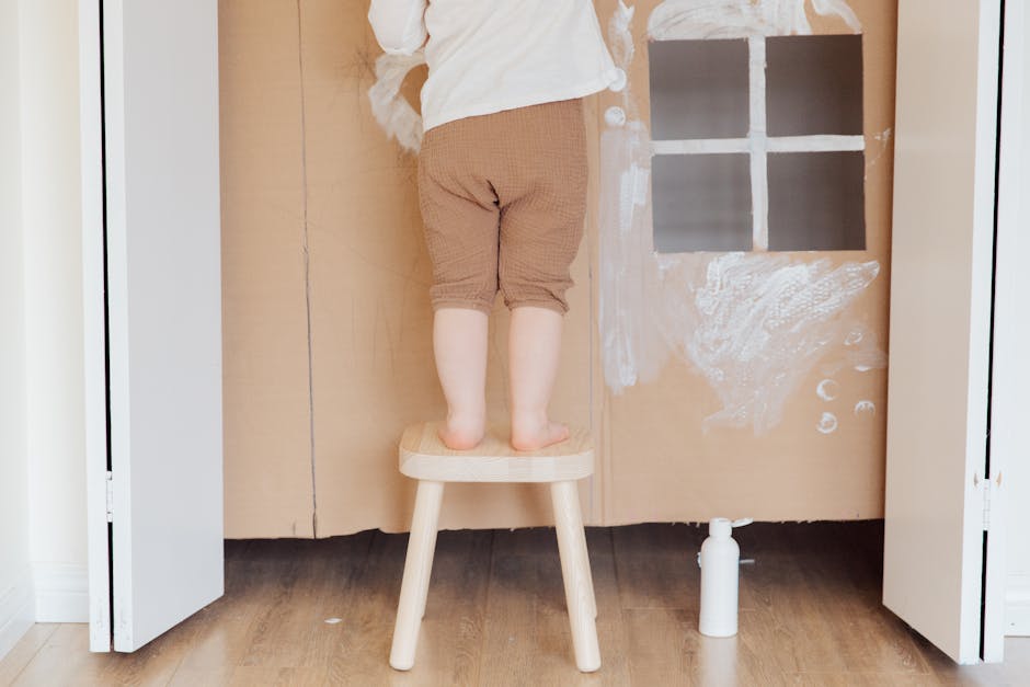 Wooden Toddler Step Stool Only