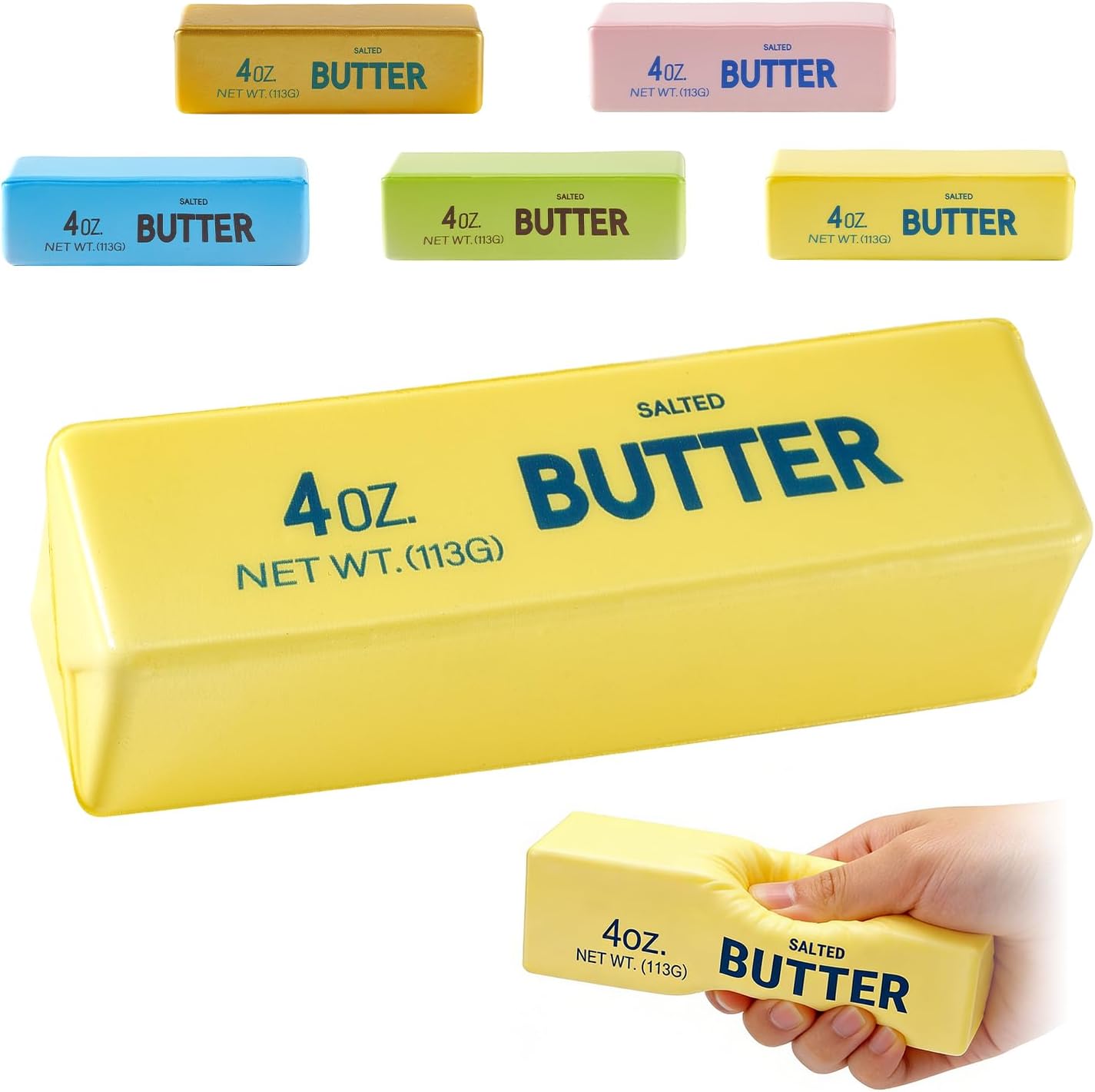 XQOQO Butter Squishy, Soft Slow Rising Squeeze Toys, Butter  deal at Amazon