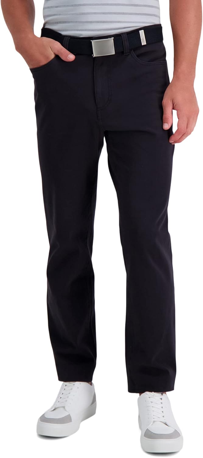 Haggar Men's The Active Series™ City Flex ™ 5-Pocket Slim-St deal at Amazon