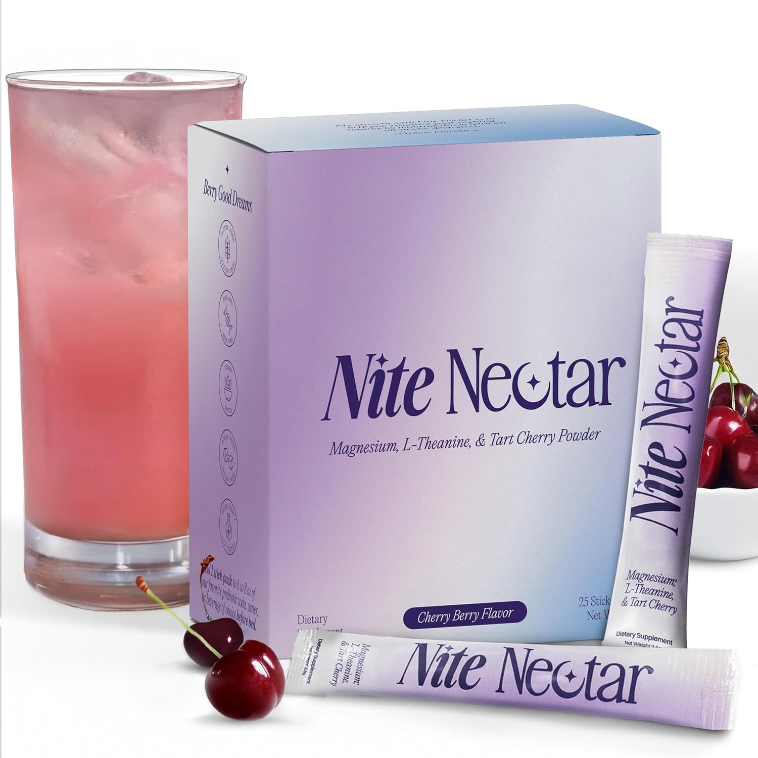 Nite Nectar Magnesium Glycinate Powder Sleep Promoting Supplement
