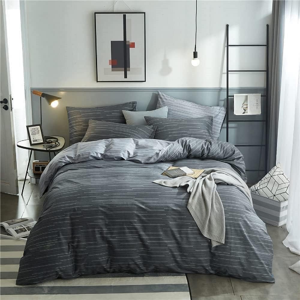 mixinni Comforter Twin/Twin XL College Dorm Modern 3 Piece Grey G