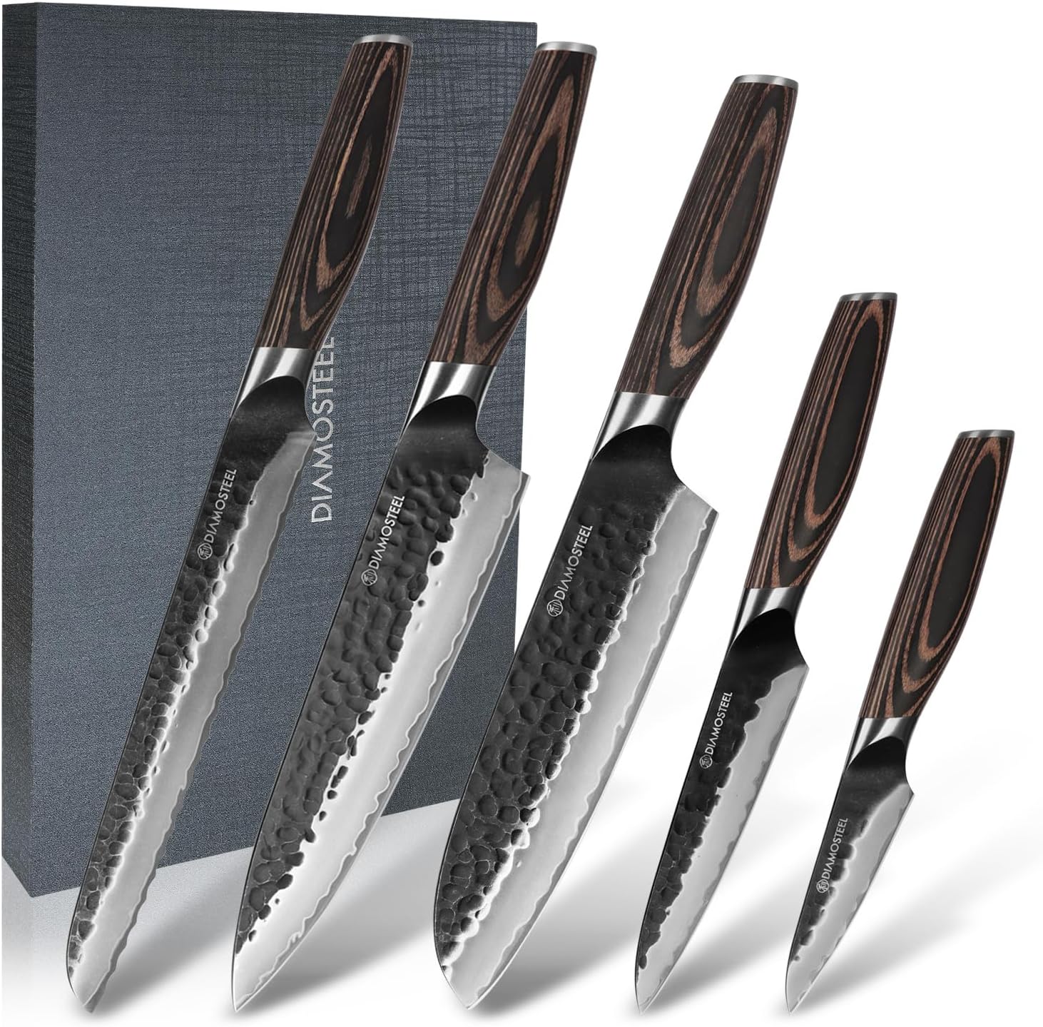 diamosteel Knife Set - 5 Pieces Knives Set for Kitchen High  deal at Amazon