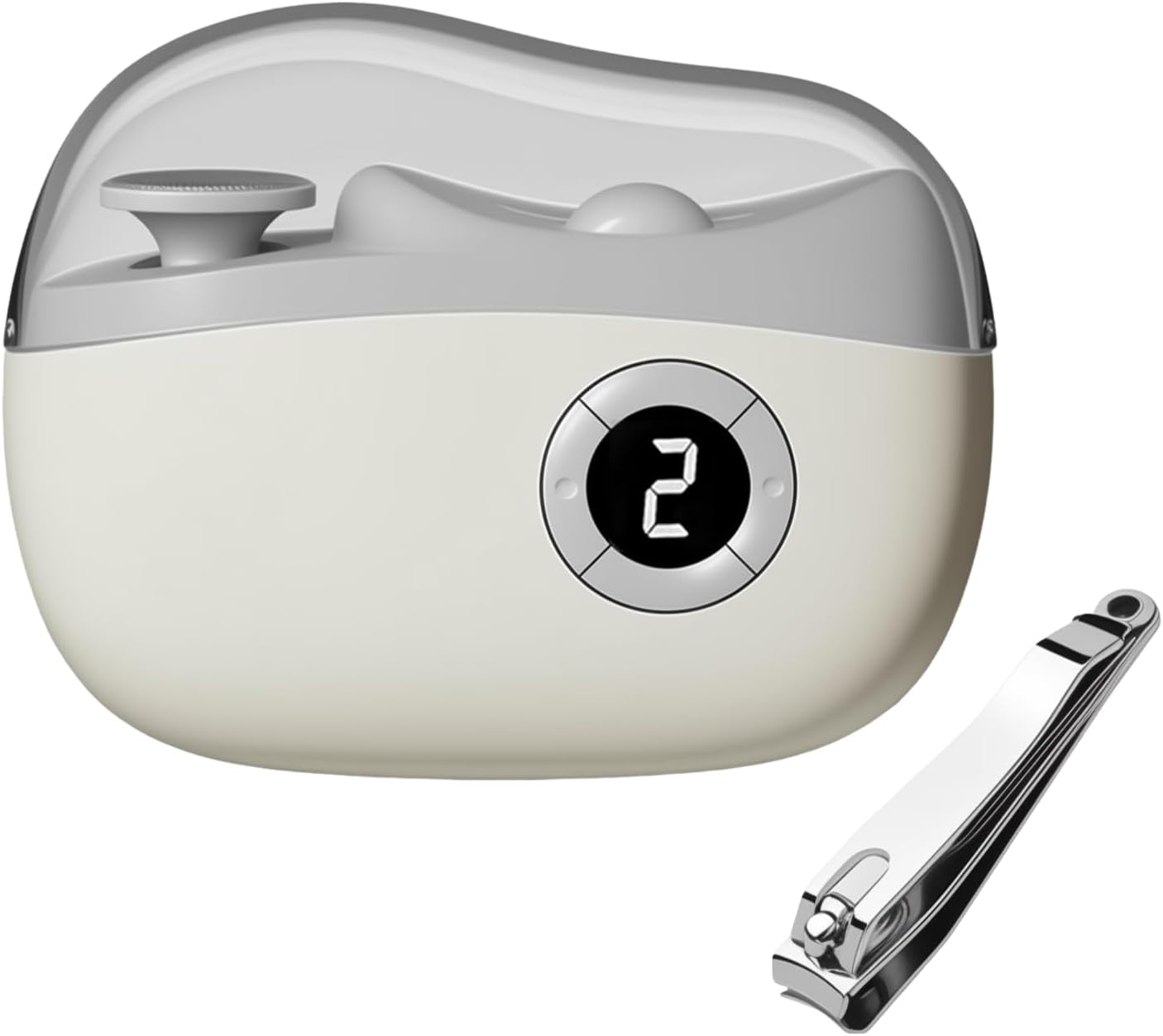 3-in-1 Automatic Electric Nail Clippers with Display, LED Light &