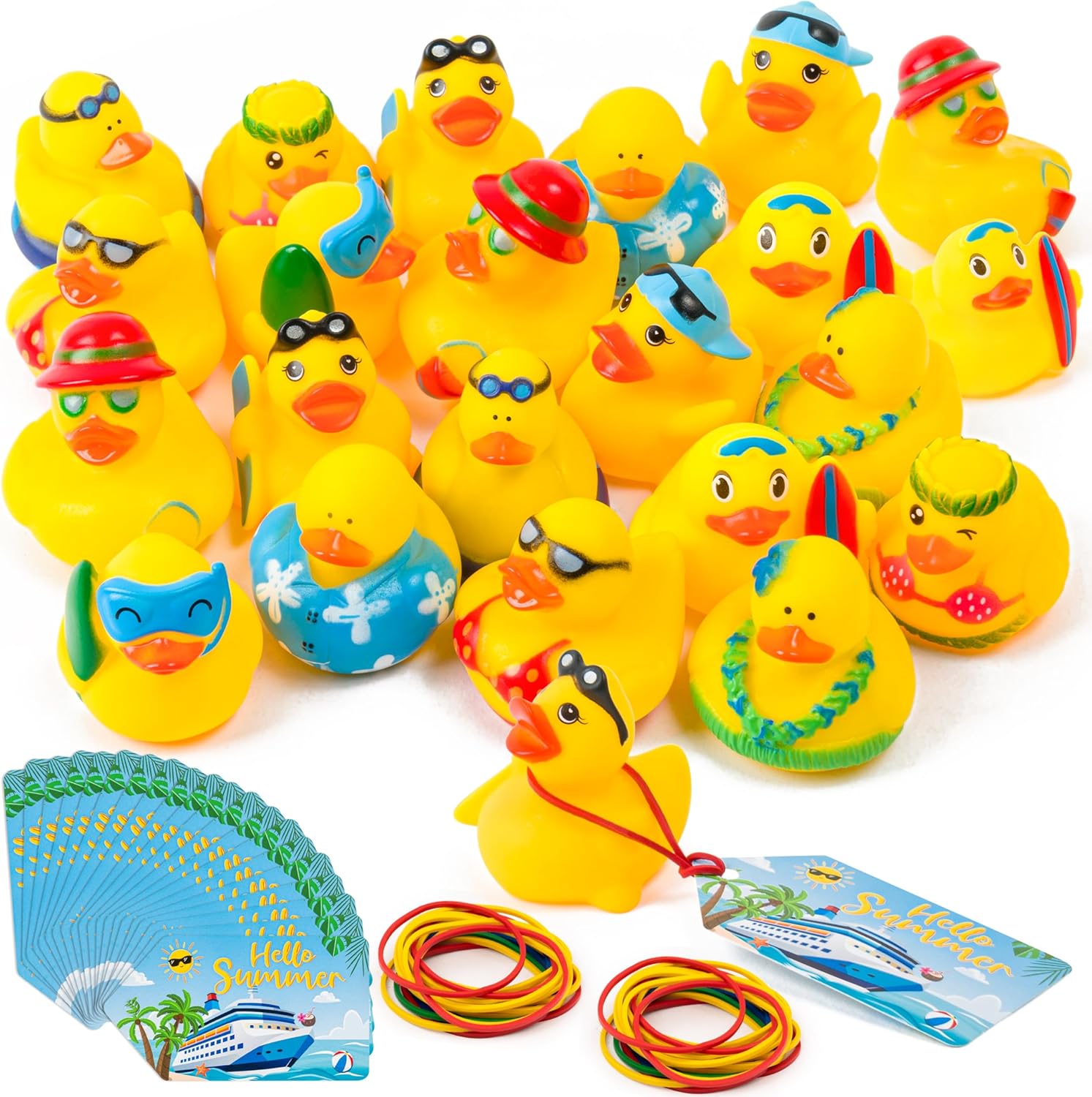 H1vojoxo Summer Beach Rubber Ducks - 20 Set Summer Surfing R deal at Amazon