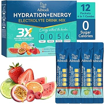 Aibiodi Electrolytes Powder Packets – Sugar Free & Zero Calorie L