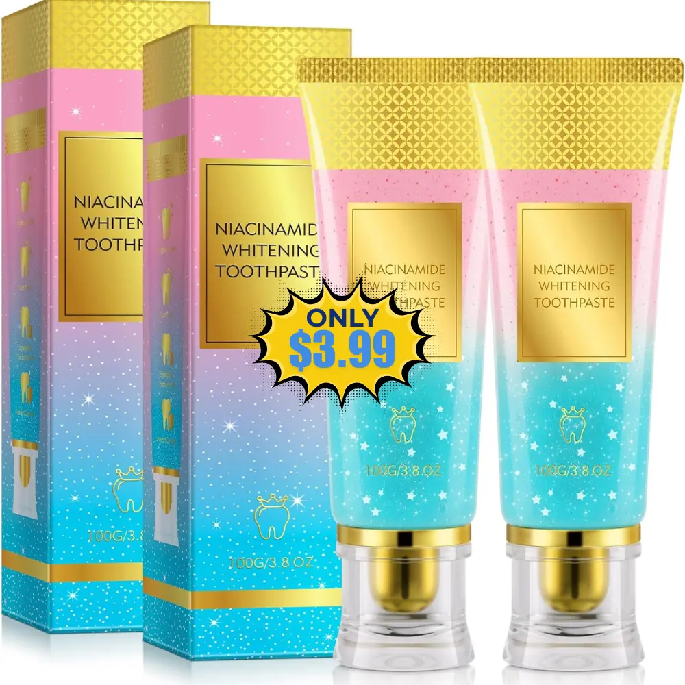 Niacinamide Whitening Toothpaste 2 Pack Deal: Save 60%