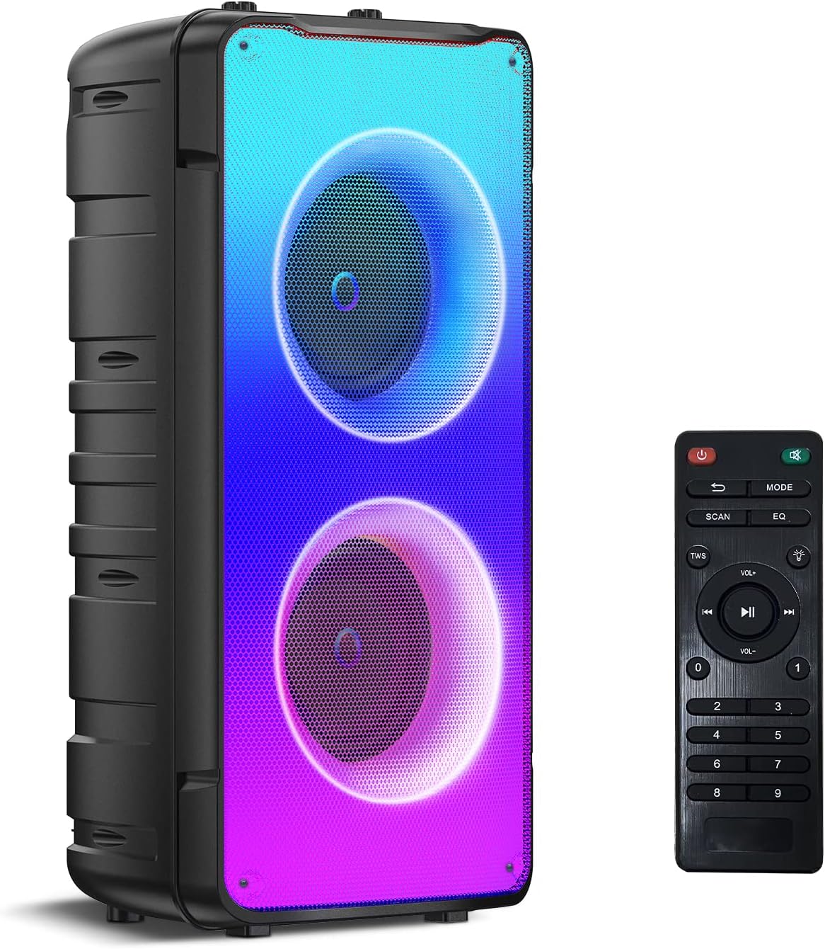 Bluetooth Speakers, 60W(80W Peak) Portable Loud Wireless Stereo S