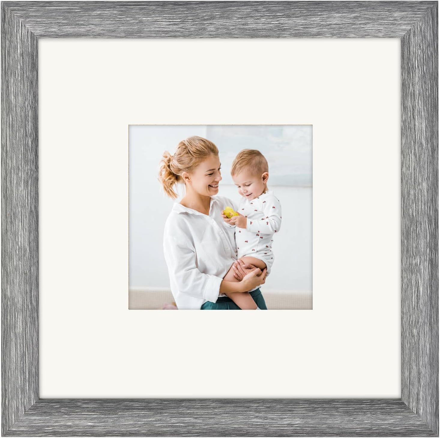 AEVETE Picture Frame 8x8 Gray Photo Frames Rustic for Wall a deal at Amazon
