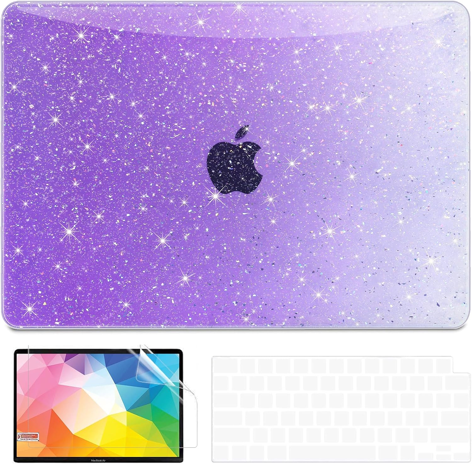 QJUZO Compatible with MacBook Air 13 inch Case 2026 2025-2022 M5