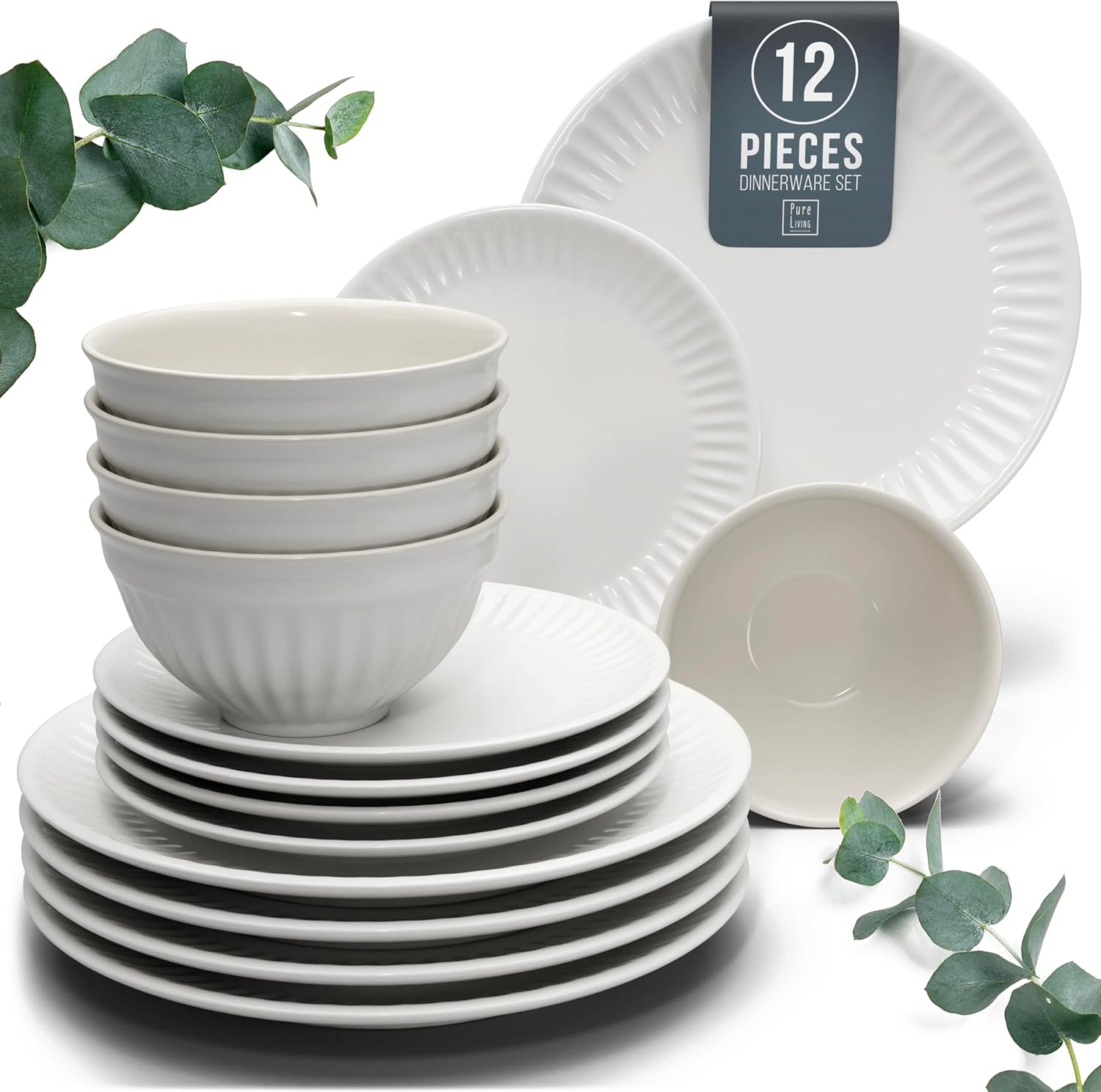 Stoneware Dinnerware Set for 4 People just $37.36 at Amazon