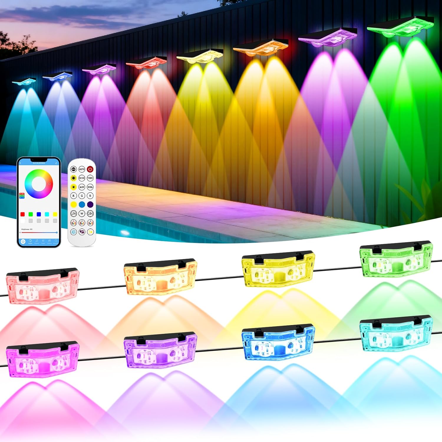 Implimage Outdoor Fence Lights just $29.99 at Amazon