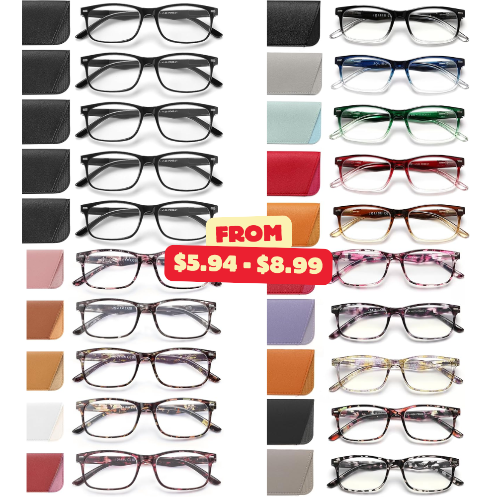 JOLISU 5 Pack Women’s Reading Glasses Promo: 0% Off