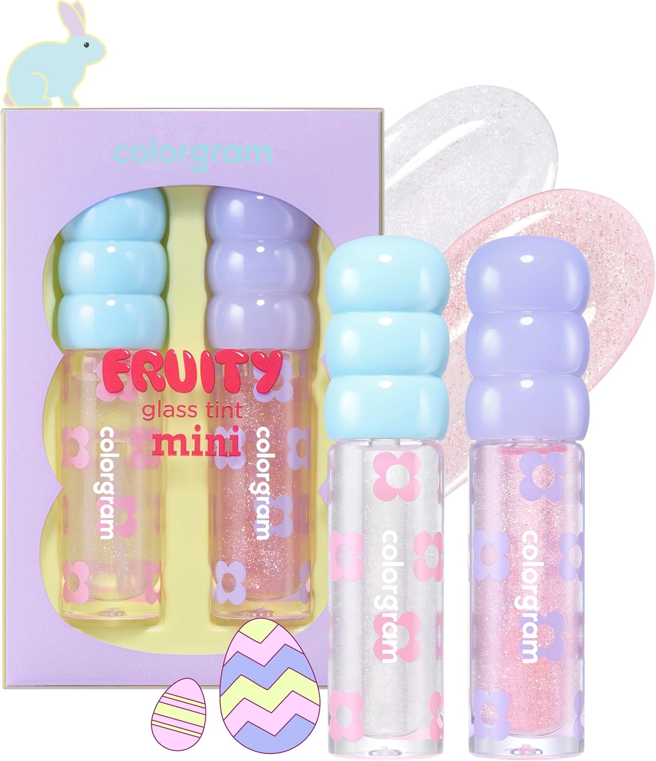 COLORGRAM FRUITY GLASS TINT MINI SET 01 DOUBLE GLOSS | Moisturizi