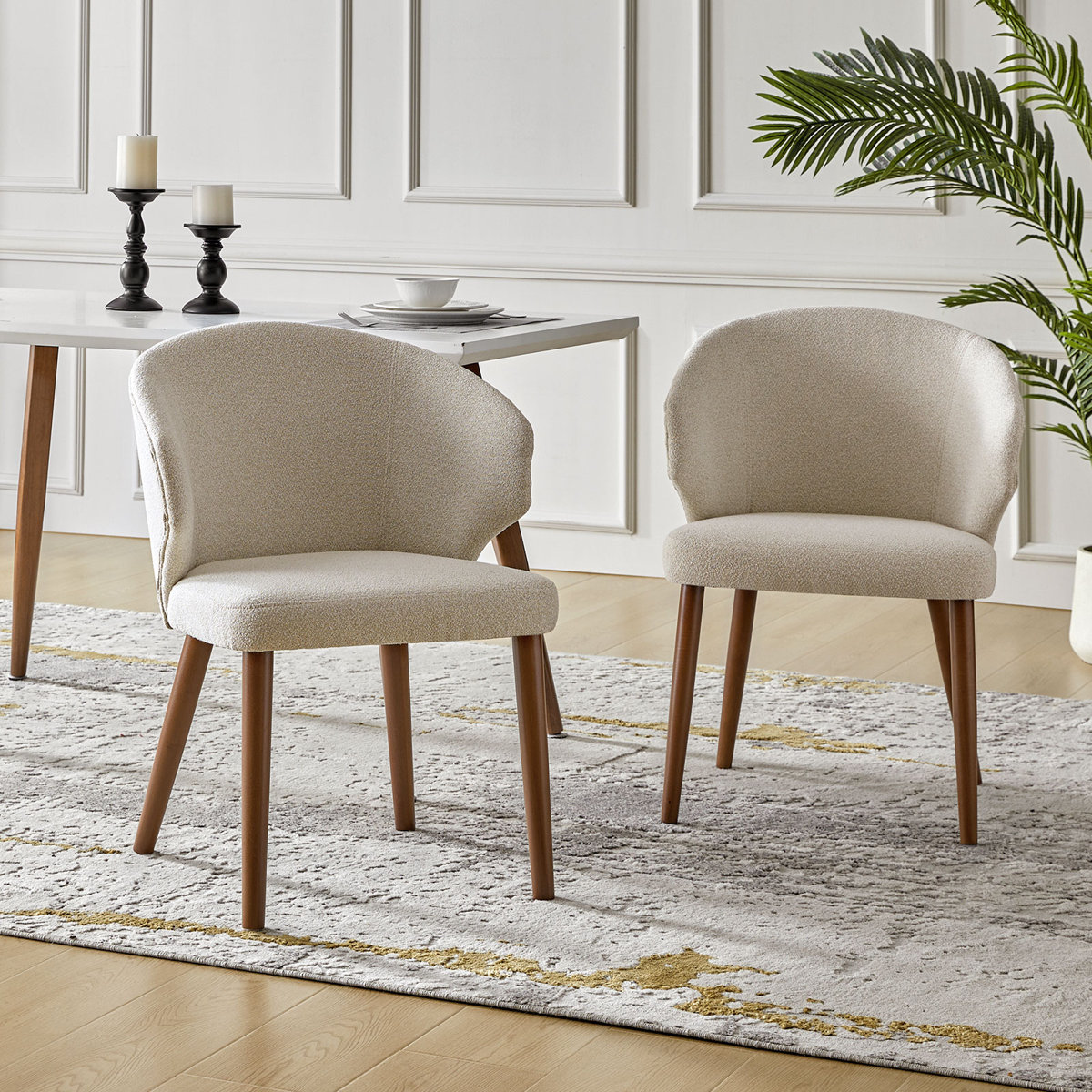 George Oliver Kanalu Wing Back Dining Chair Deal at Wayfair: $159.99
