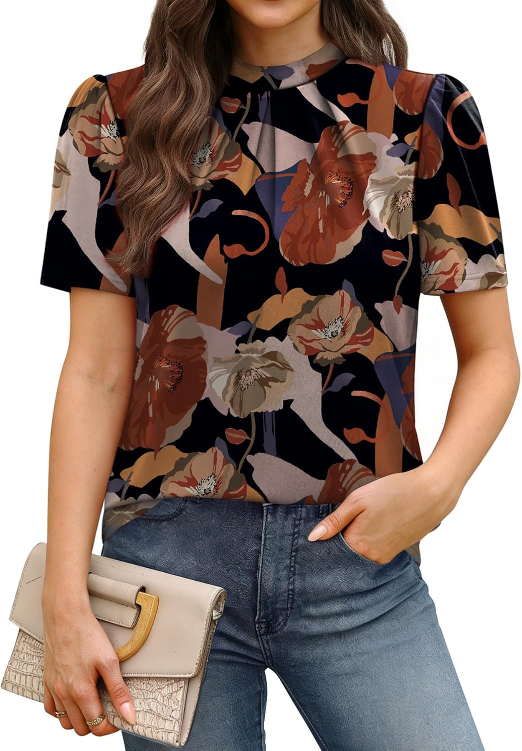 WIHOLL Women’s Floral Print Top Deal at Amazon: Save 38%
