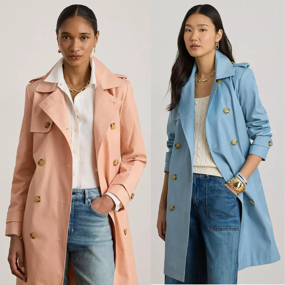Lauren Ralph Lauren Women’s Double-Breasted Trench Coat Deal at Macy’s: Save $1…