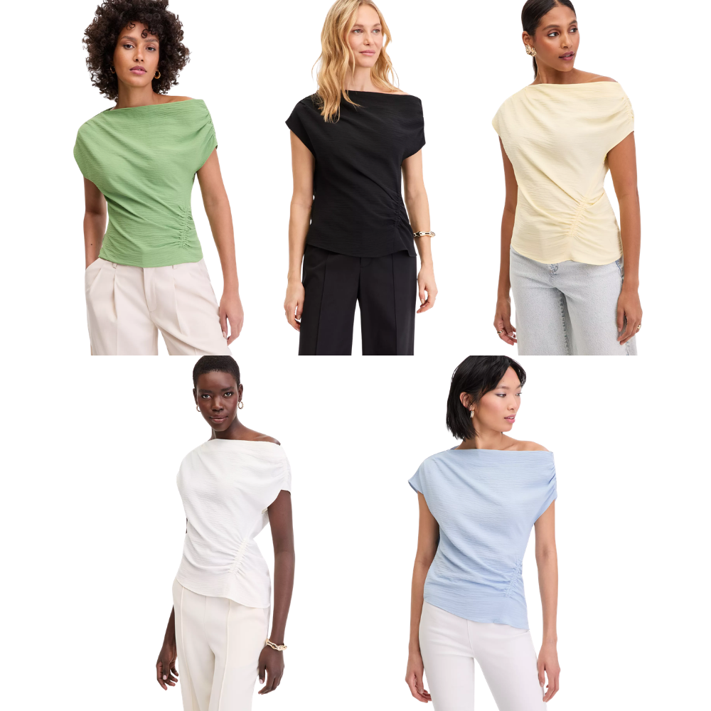 Women’s Short Sleeve Asymmetric Blouse Deal at Macy’s: Save $41.92