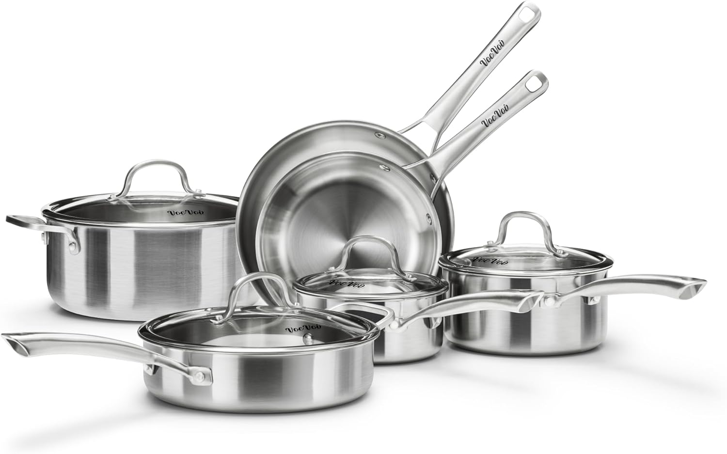 Stainless Steel Cookware Set Deal at Amazon: $109.97